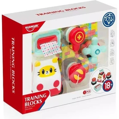 Global Express Far East Ltd Малка кола с кубчета за игра, които могат да се закрепят (he8084)