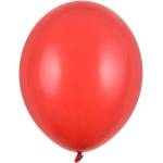 Party Deco Пастелен латексов балон - маково червено - 30 см (sb14p-007j)