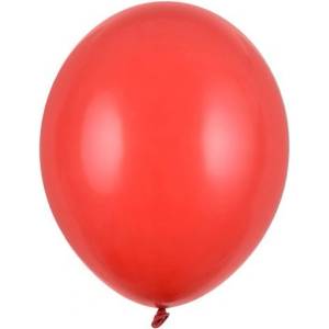 Party Deco Пастелен латексов балон - маково червено - 30 см (sb14p-007j)