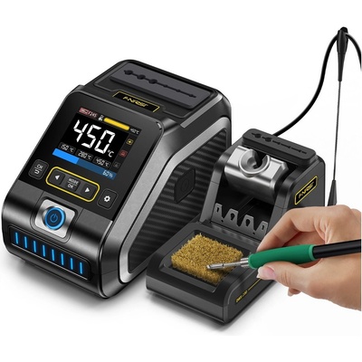 Fnirsi dws-200 Професионална цифрова поялна станция с дисплей, 9 човки, 100-450°c, 200w (dws-200 f)