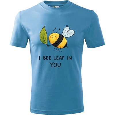 Handel detské tričko I bee leaf in you svetlomodrá
