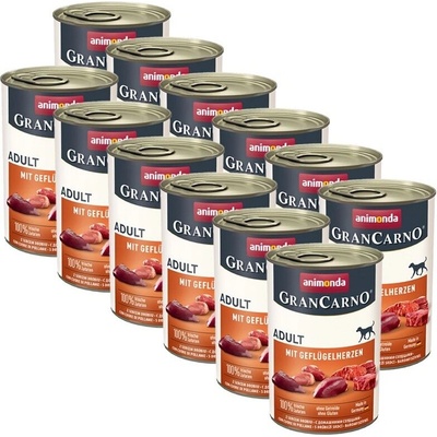 Animonda GranCarno Original Adult vepřová a drůbeží Hearts 12 x 400 g