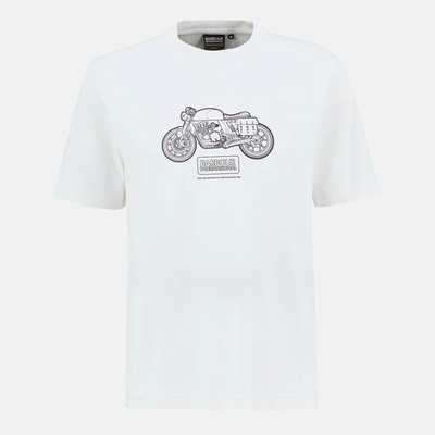 Barbour International Тениска Barbour International Morris Motorbike Graphic T-Shirt - Whispr Wht WH32
