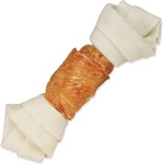 TRIXIE Лакомство Trixie DentaFun биволска кожа, обвита с пилешко месо, кост 15см 70г (G14-31323)