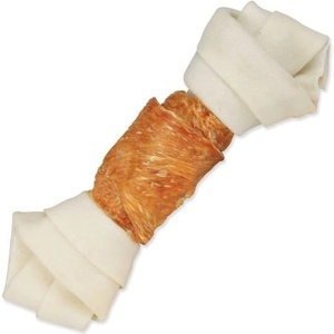 TRIXIE Лакомство Trixie DentaFun биволска кожа, обвита с пилешко месо, кост 15см 70г (G14-31323)
