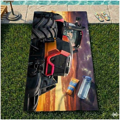DecoDoma osuška super traktor 70 x 140 cm