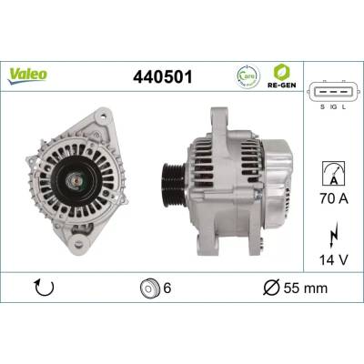 VALEO Alternátor VALEO RE-GEN REMANUFACTURED VA 440501