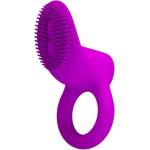 Pretty Love Вибриращ пръстен за пенис с стимулатор на клитор Pretty Love Cobra Purple