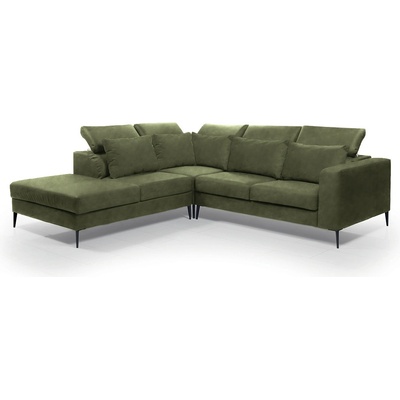 TEDIVA Ляв ъглов диван alpha - Маслина (mmgrndllx-val751)