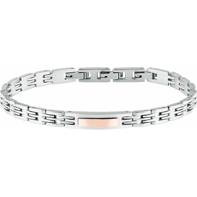 Trussardi Nadčasový bicolor náramek z oceli T-Steel TJAXV34