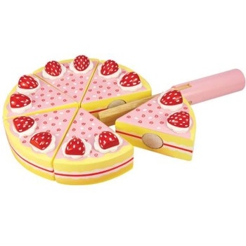 Bigjigs Toys - Дървена торта с ягоди (BJ374)