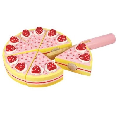 Bigjigs Toys - Дървена торта с ягоди (BJ374)