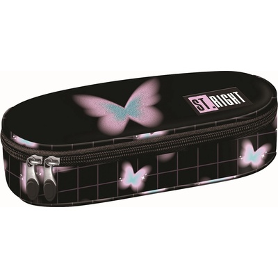 ST.RIGHT Овален несесер St. Right Pastel Butterfly - 1 цип (5903235697005)