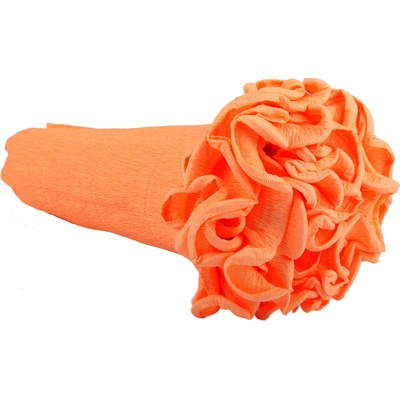 Krepový kornout 25cm x 2,5m 576-SV. ORANŽOVÁ