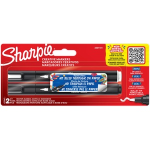 Sharpie Комплект маркери Sharpie Acrylic, 2 цвята, блистер (32527-А)