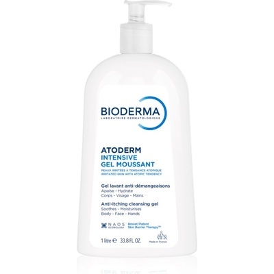 BIODERMA Atoderm Intensive Gel Moussant подхранващ гел-пяна за много суха чуствителна и атопична кожа 1000ml