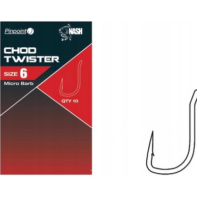 Kevin Nash Chod Twister Barbless vel.5 10 ks
