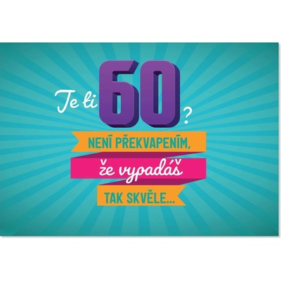Albi 3D přání s pop-up efektem - 50 narozeniny