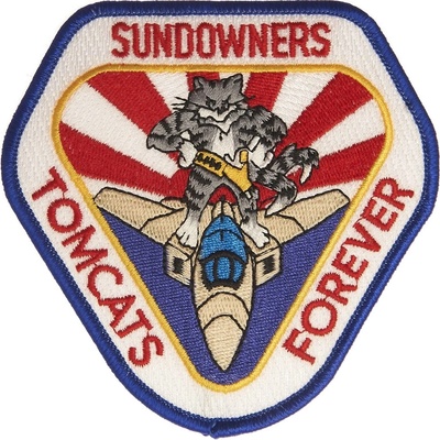 Nášivka textilná 101 Inc Tomcats Forever Sundowners - farebná