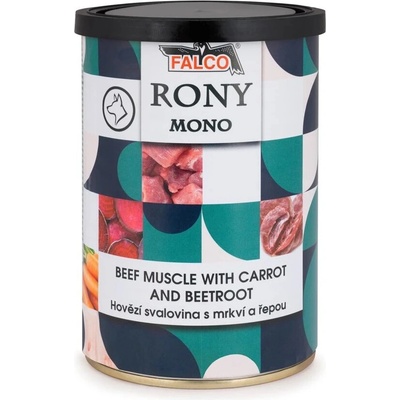 Rony Mono hovädzie svalovina s mrkví a řepou 400 g