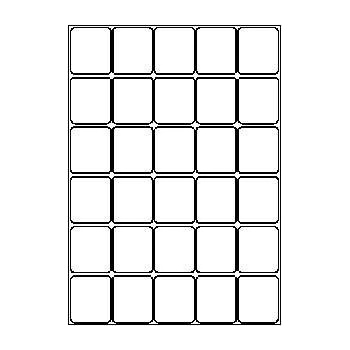 CDRmarket Самозалепващи етикети 40 x 46 mm, 30 етикети A4, 100 листа (R0ECO.1325A)