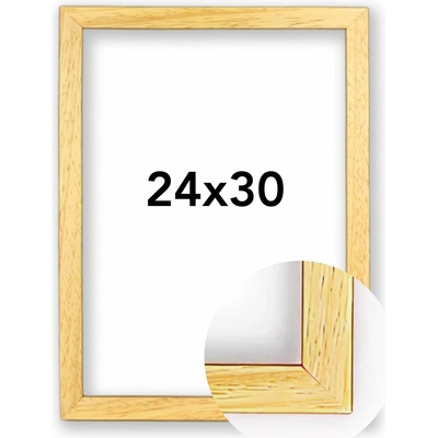 Fotorámeček Kiel Rozměr: 24 x 30 cm, Barva: Přírodní, Typ zasklení: Plexi