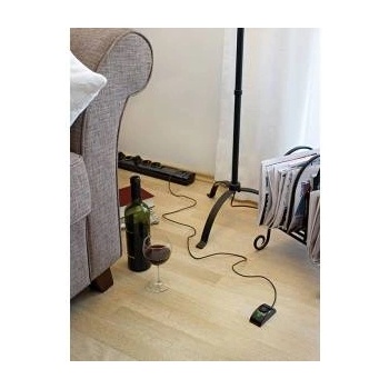 brennenstuhl Primera-Tec Steckdosenleiste Comfort Switch Plus 7-fach (schwarz, 2 Meter, 19.500A Überspannungsschutz, externer Schalter)