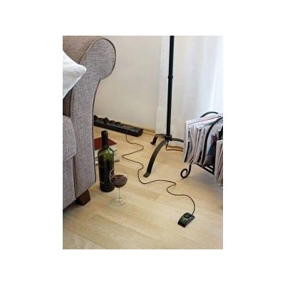 brennenstuhl Primera-Tec Steckdosenleiste Comfort Switch Plus 7-fach (schwarz, 2 Meter, 19.500A Überspannungsschutz, externer Schalter)