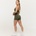 GymBeam Дамски къси панталони Combat Olive Grey S