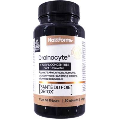 Nat&Form Drainocyte Формула за чернодробен детокс, 30 капсули, Nat&Form (027435 (NUTR_DRA))