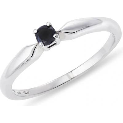 Klenota Zlatý prsteň s čiernym diamantom k0118022