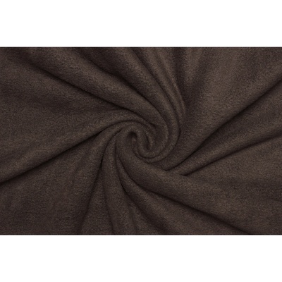 Polar fleece | Antipeeling - Tmavě hnědá