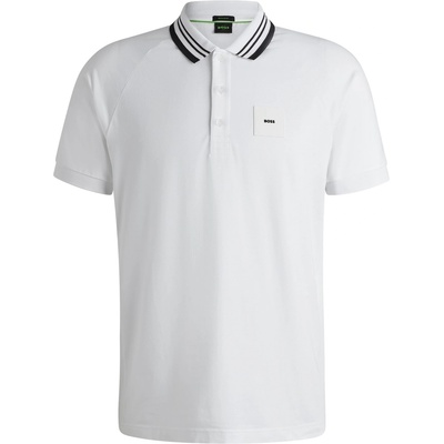 Boss Блуза с яка Boss Men's HBG Paddy Rib Polo Shirt Sporty Sophistication - White 100