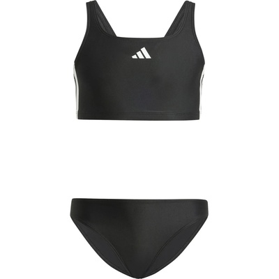 Adidas Детски комплект бикини adidas Kid's 3 Stripes Bold Bikini Bikini - Black / White - размер 164 (EU) (750-1879-0115)