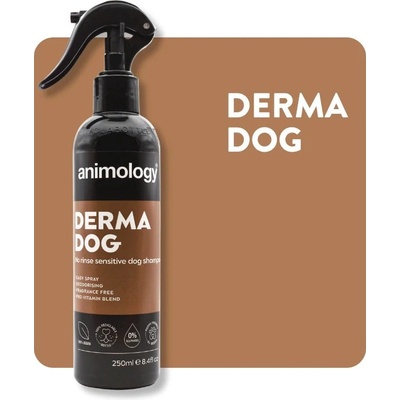 Animology Derma Dog bezoplachový šampon ve spreji pro citlivé psy 250 ml