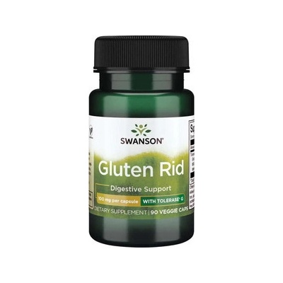 Swanson Gluten Rid with Tolerase G 90 vegetariánská kapsle 1000 mg