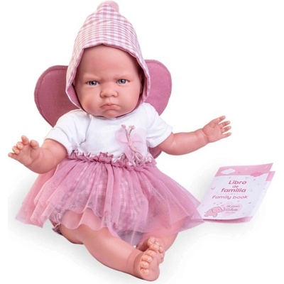 Reborn Miminko Můj první reborn Berta s křídly motýla Antonio Juan Mi Primer Berta con alitas de mariposa