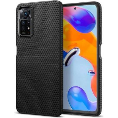 Spigen Противоударен Калъф за Xiaomi Redmi Note 11 Pro, Spigen Liquid Air Case, Черен (ACS04414)
