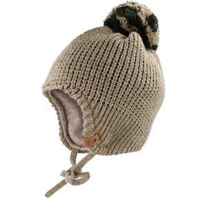 maximo Зимна шапка (beanie) maximo Boy's Inkamütze m. Pompon u. Band Beanie - Flanell Melange - размер 49-51 cm (904-7263-0111)