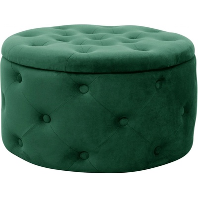 Ak furniture Taburet ILIA samet zelený