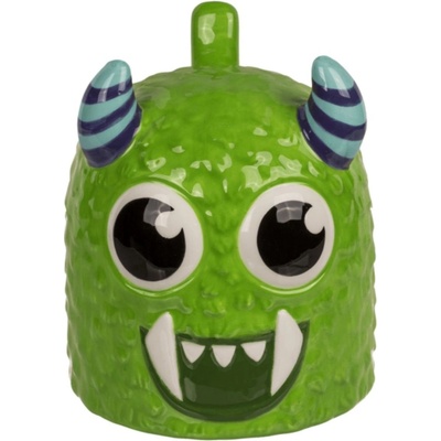 Popron.cz Keramický hrnček Monster Green 600 ml