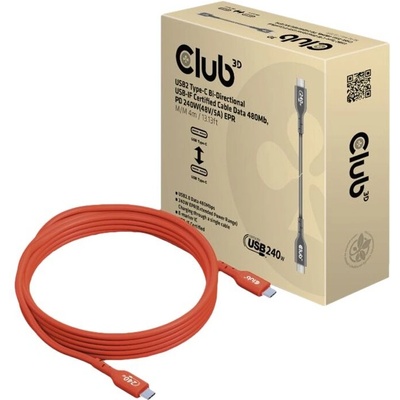 Club 3D Club3D кабел USB 2 USB-C PD 240W / 480Mb 4m букса (CAC-1515)