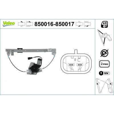 Mechanizmus zdvíhania okna VALEO 850016
