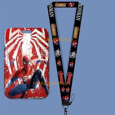 Šňůrka na krk 24712 s cedulkou na ID karty Spiderman