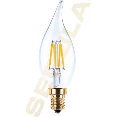 Segula 55206 LED svíčka plamínek čirá E14 3,2 W 26 W 260 Lm 2.200 K Čirá