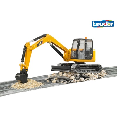 Bruder 02456 2456 Minibagr Caterpillar pásový funkční model plast 1:16 – Zbozi.Blesk.cz