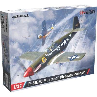 Eduard North American P 51B/C Mustang Birdcage canopy (Hybrid edition) 1:32