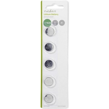 Nedis BALCR16205BL 3V литиева клетка с копче CR1620, 5бр. /опаковка (BALCR16205BL)