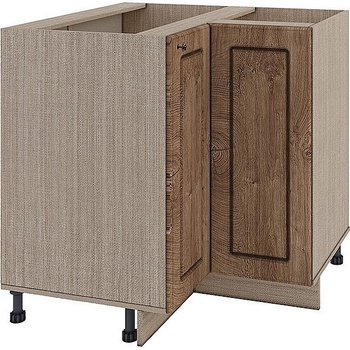 Image 1 of ИРИМ Ъглов долен шкаф с две врати МФ-Дъб натурал-06-61 90 см