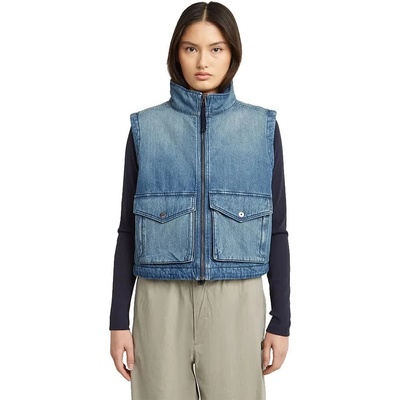 G-STAR Потник G-Star 2 Pocket Padded vest - Blue (Antique Faded Thames)